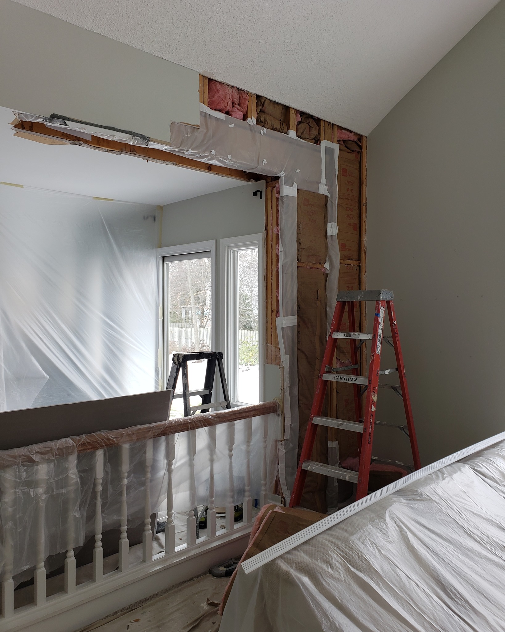 Carrigan Painting portfolio image of drywall repair and painting in East Amherst, NY