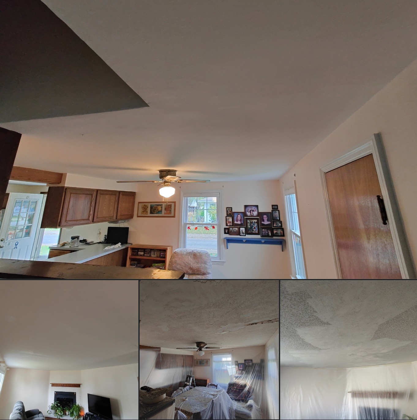 Carrigan Painting portfolio image of popcorn ceiling removal in Lancaster, NY