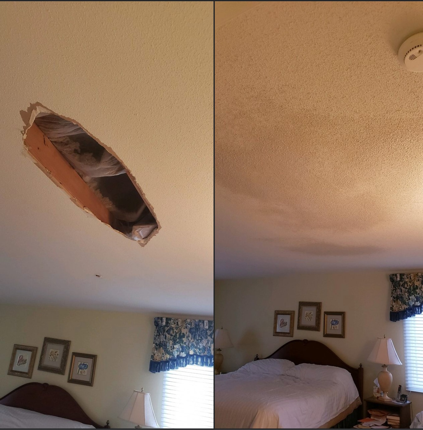 Carrigan Painting portfolio image of Popcorn ceiling repair in this Williamsville, NY home