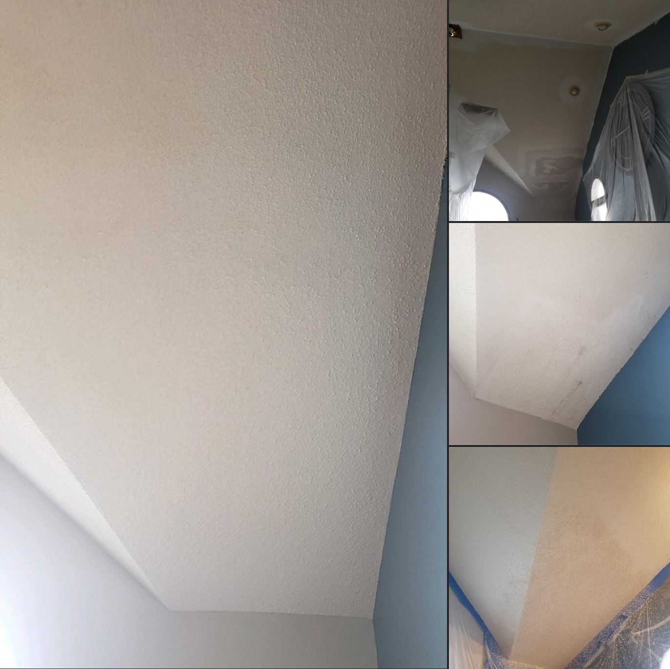 Carrigan Painting portfolio image water damaged popcorn ceiling repair in Lancaster, NY